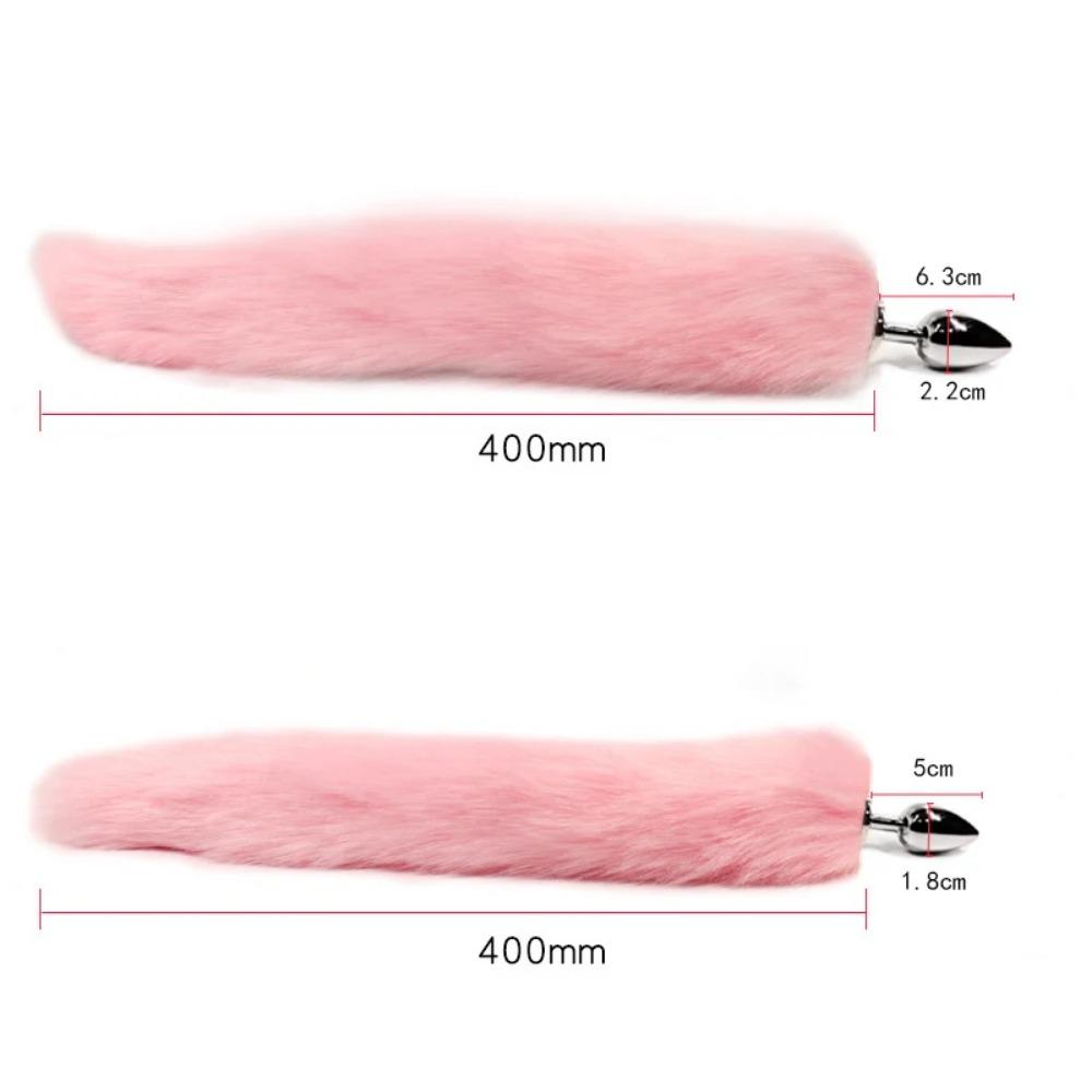 Small 1.8/2.2cm Fox Tail Sex Toys Anal Plug Role-playing Adult Game Couple Training Rabbit Tail Butt Plug Anal Toys for Couple