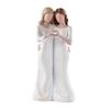 Elegant Mom Hug Daughter Sculptures Hand-Painte Family Sculpture  Living Room