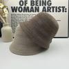 Solid Color Hollow Knitted Bucket Hat Women's Spring and Summer New Breathable Sunshade Sunscreen Basin Hat Fashion Bucket Hat