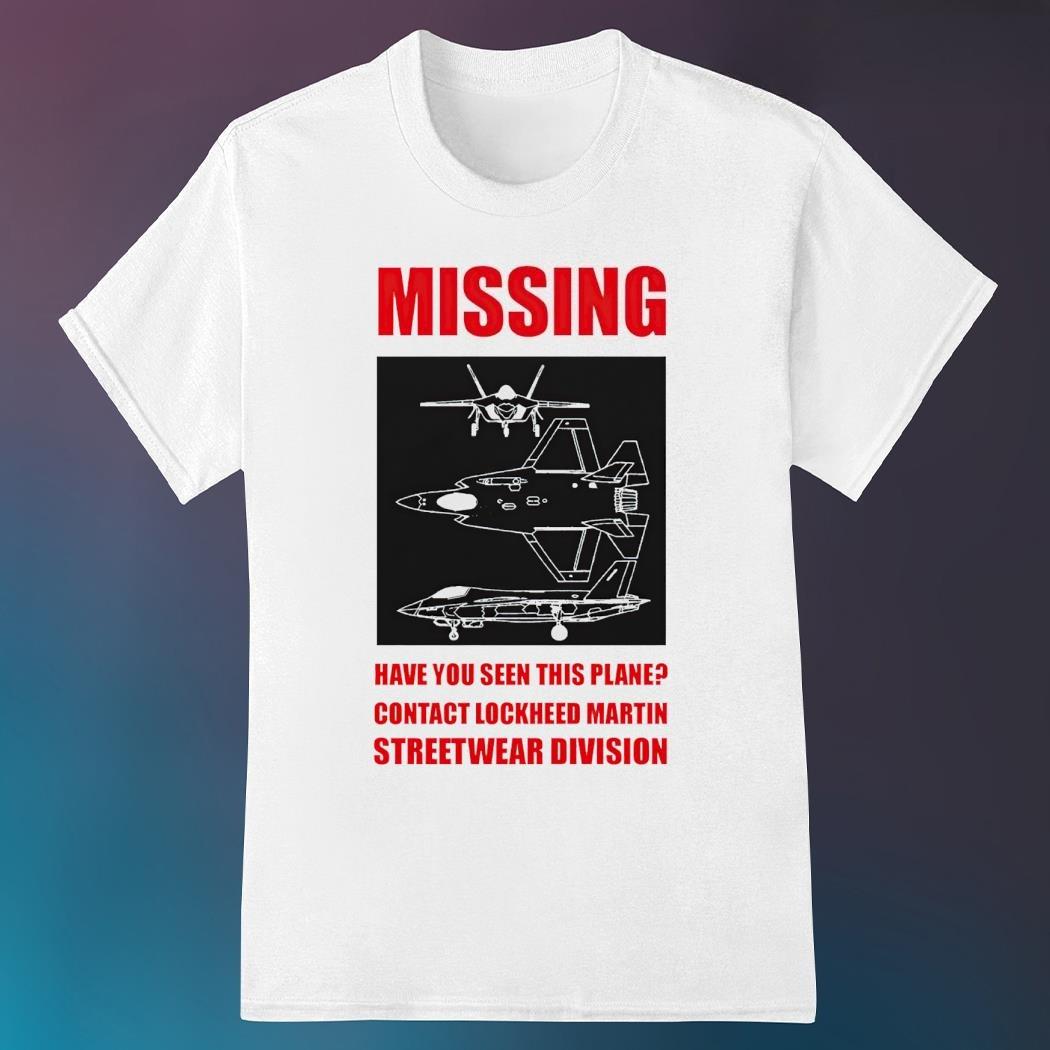 F35 Missing Plane Meme TShirt Funny Military Aviation Streetwear Cotton Tee Unisex Casual Fighter Jet Graphic Top 4XL