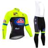 Long Sleeve Suit Men's Bib Pants Mountain Bike Cycling Clothes Direct Sales Off-road