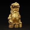 Pixiu (mythical creature) - Male and Female Pair - Copper - Feng Shui Charm - A Set of 2 - A Feng Shui Item for Attracting Wealth, Gambling Luck, and