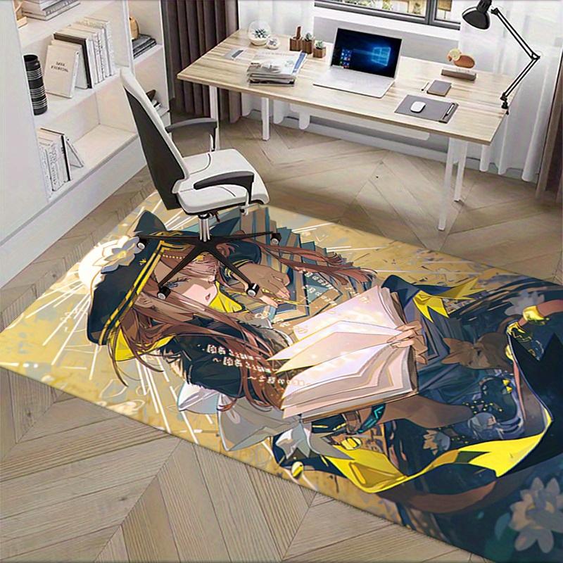 1pc Demon Slayer: Kimetsu no Yaiba,Anime Office Carpet Soft Polyester Entrance Carpet Washable Non s