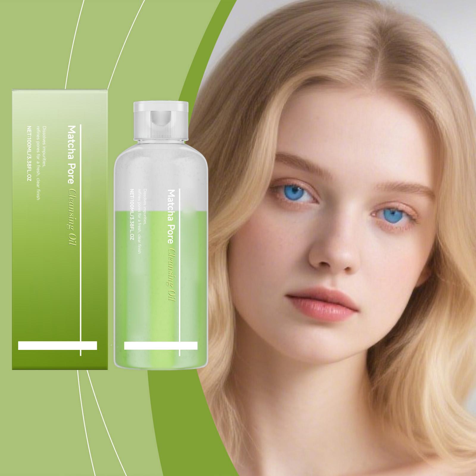 Matcha Cleansing Oil: A Gentle Daily Cleansing And Moisturizing Facial Skin Care Oil100ML One Size