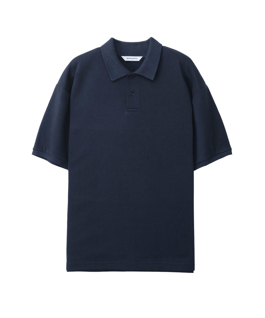 BRENSON Relaxed Double Cotton Collared Short Sleeve Tee ( 7 Colors )