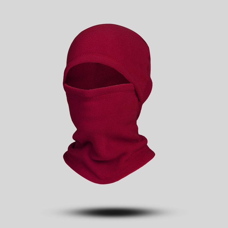 Autumn and winter cycling mask windproof and warm integrated headgear fleece fleece fleece cap multi-functional sports warm headgear