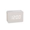 Wood Clock Creative Electronic Clock Square Digital Clock Mini Small Alarm Clock Thermometer Bedside Clock