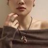 Retro Beaded Peanut Pendant Necklace - Simple, Stylish, Versatile Sweater Chain