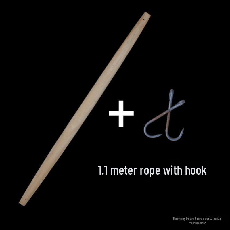 Doppelhaken-Tragestange aus Massivholz - Verdickte Zypresse, Traditionelles Haushalts-/Landwirtschaftsdesign