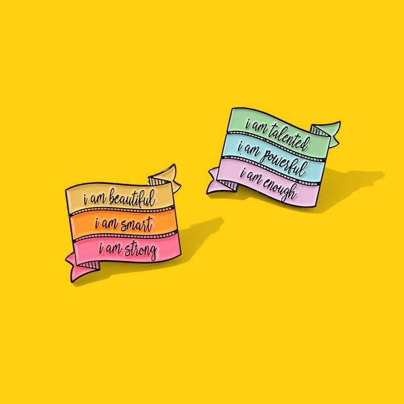 

2 шт. красочная английская брошь в виде диалогового окна, металлический значок, свитер, булавка с лацканами, корсаж, аксессуары для рюкзака, украшения, ювелирные изделия