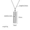 Gold Titanium Steel Meditation Pendant Necklace - Hand Polished Stainless Steel Jewelry