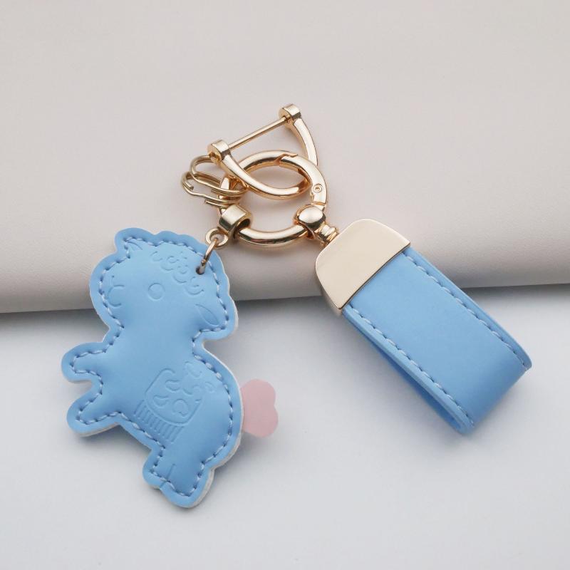 2027 Year Of The Sheep Pu Leather Goat Bag Hanging Pendant Cute Design For Decorating Handbags Backpacks Keyrings