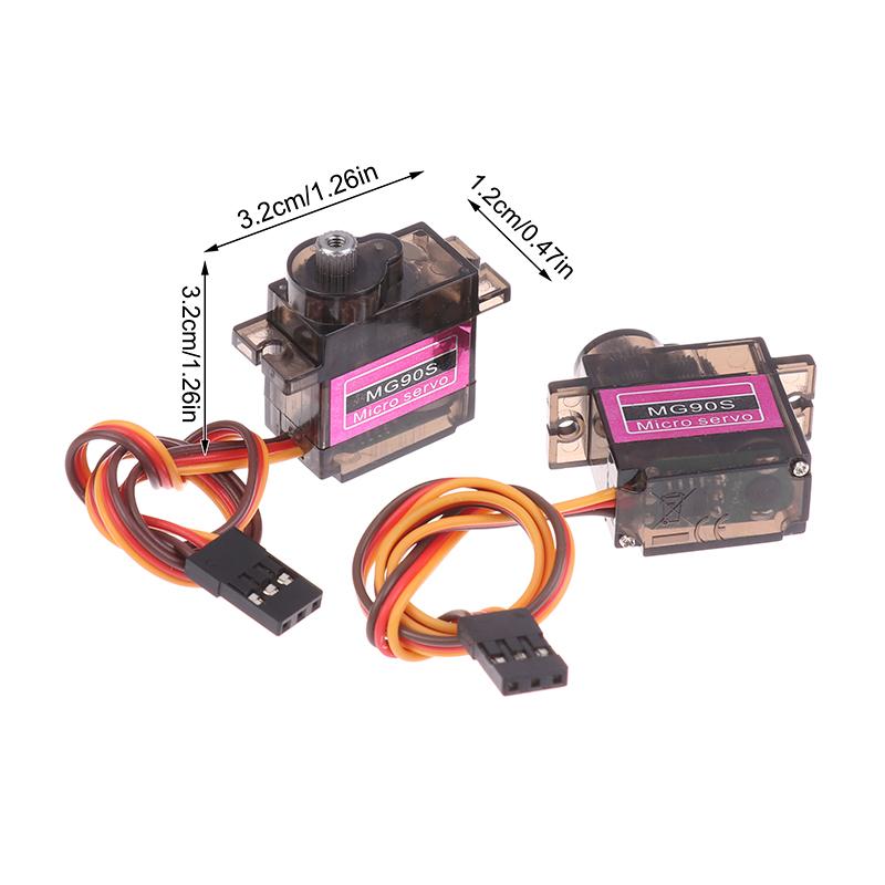 1Pc 180° 360° Micro Metal Gear High Speed Servo For RC Plane Helicopter Boat Car Mini Servos Kids Toy Accessory