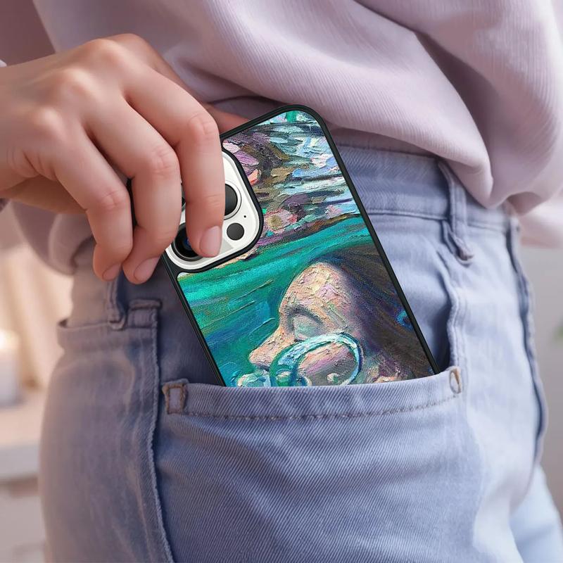 Abstract Art Underwater Boy Girl Phone Case For iPhone 17 Air 15 16e 14 13 Pro Max Coque 12 11 Pro Max PLUS Cover