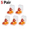 1-10 Pairs Noise Cancelling Silicone Earplugs Reusable Earplug with Rope Waterproof Swimming Rubber Ear Plugs Come with Box