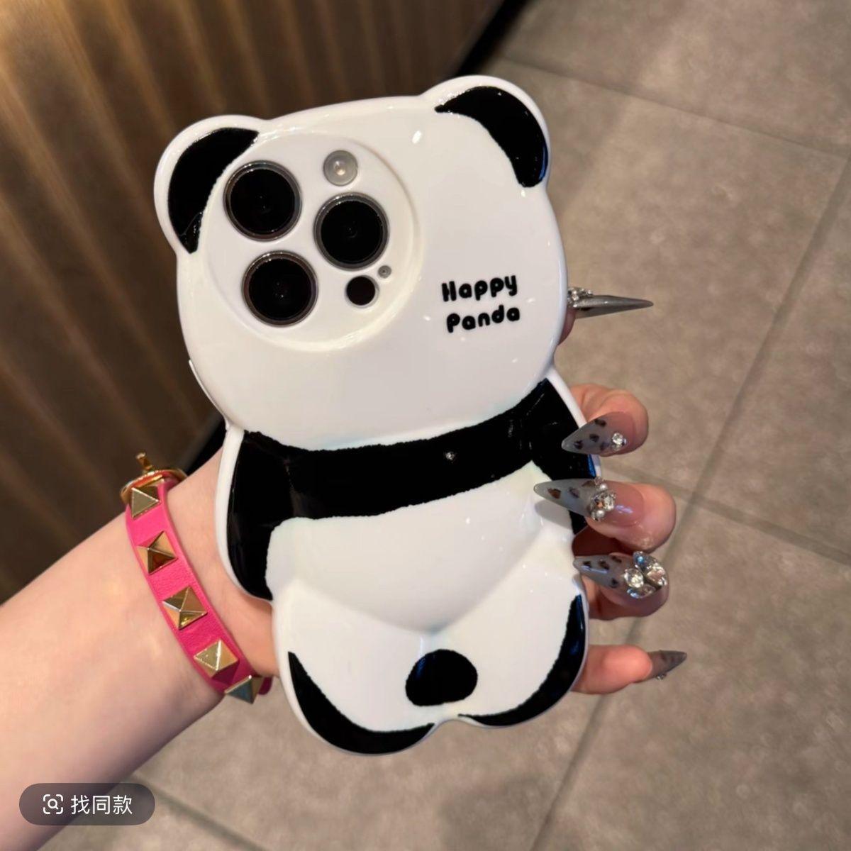

Новый чехол для iPhone16 Панда Все включено Apple 14 Милый Противоударный Чехол для телефона для пары Ins Style 15Pro Apple 17PROMAX