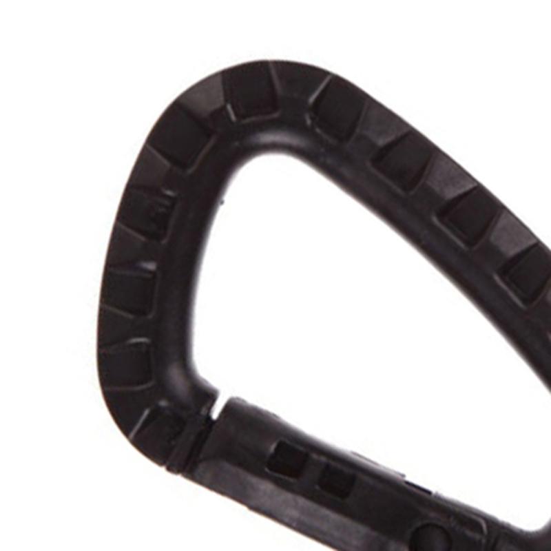 5 Pcs/ Set D Ring Key Chain Clip Hook Outdoor Carabiner Camping Buckle Snap