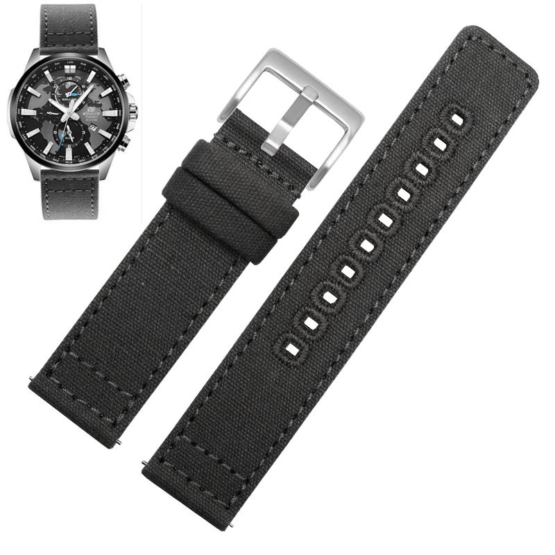 Watchband Quick Release Canvas Watch Strap 18mm 20mm 22mm Nylon Watchbands Replacement Bracelet Wrist Band Watch Accessories