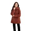 Women's Mid-Length Hooded Down Jacket - Winter Fashion Coat YE6320