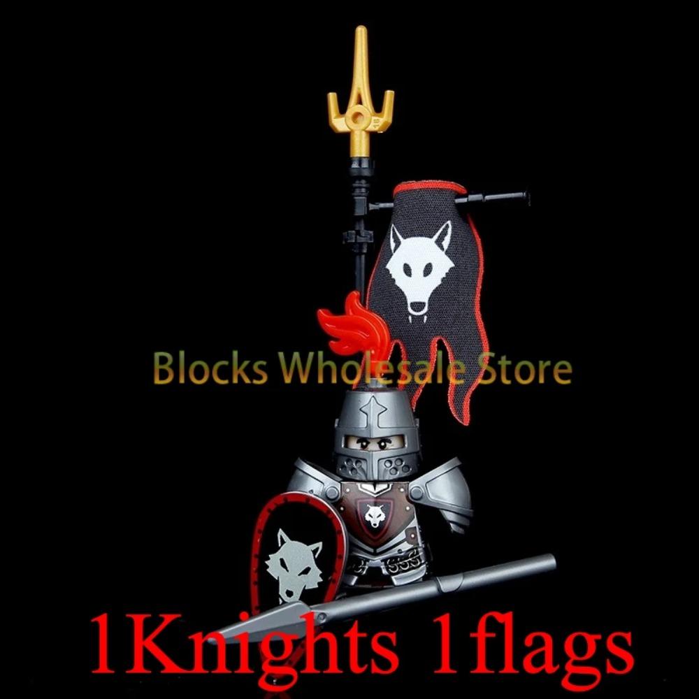 Figuras de Soldados de Castelo Militar Medieval Blocos de Construção Roma Cavaleiro Leão Arma Guerreiro Espada Infantaria Capacete Modelo Tijolos Brinquedos