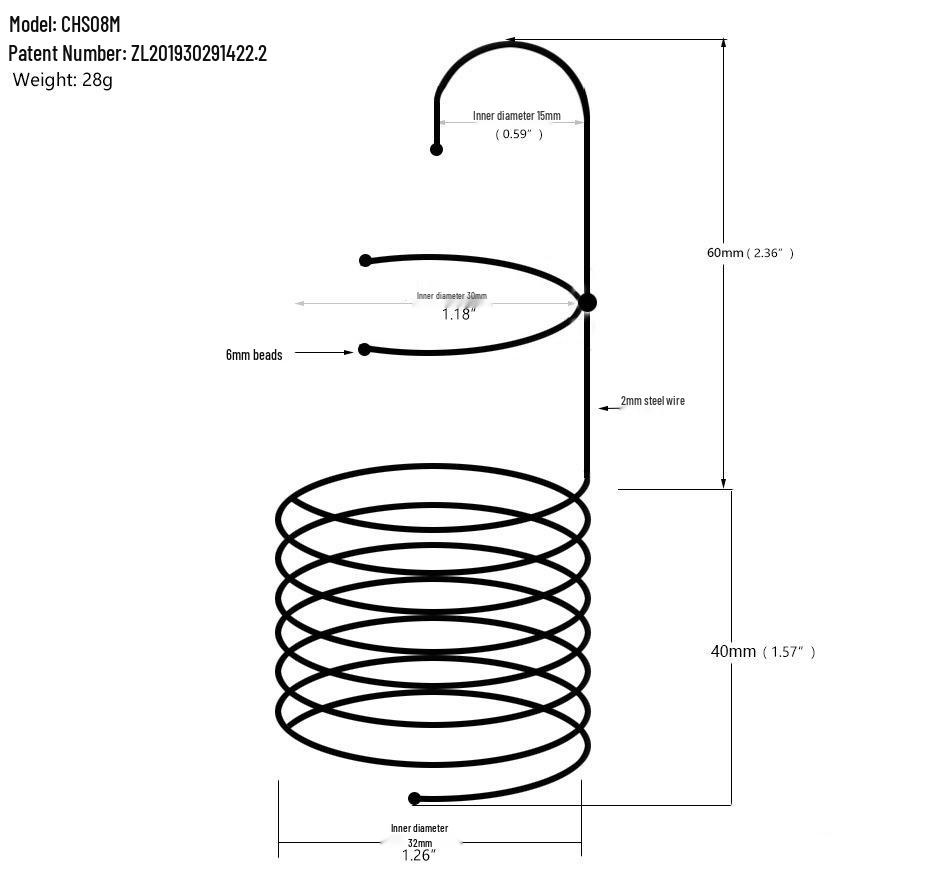 Stainless Steel Foreskin Reversion & Enhancement Ring with Insert Beads
