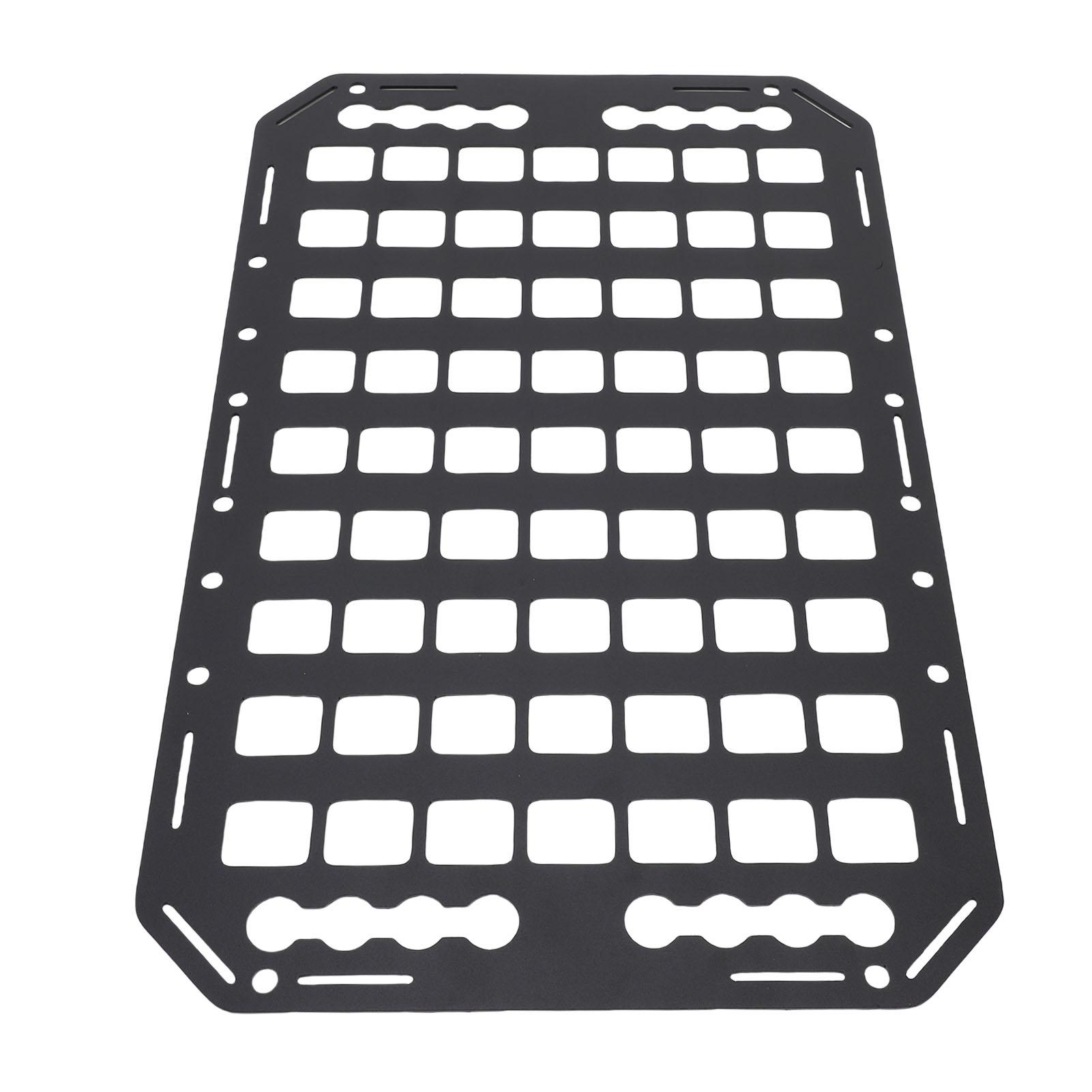 

Панель Molle для кузова пикапа из алюминиевого сплава, многофункциональный органайзер для хранения с L-образными направляющими для автомобиля, внедорожника, дома на колесах 483x311x2мм