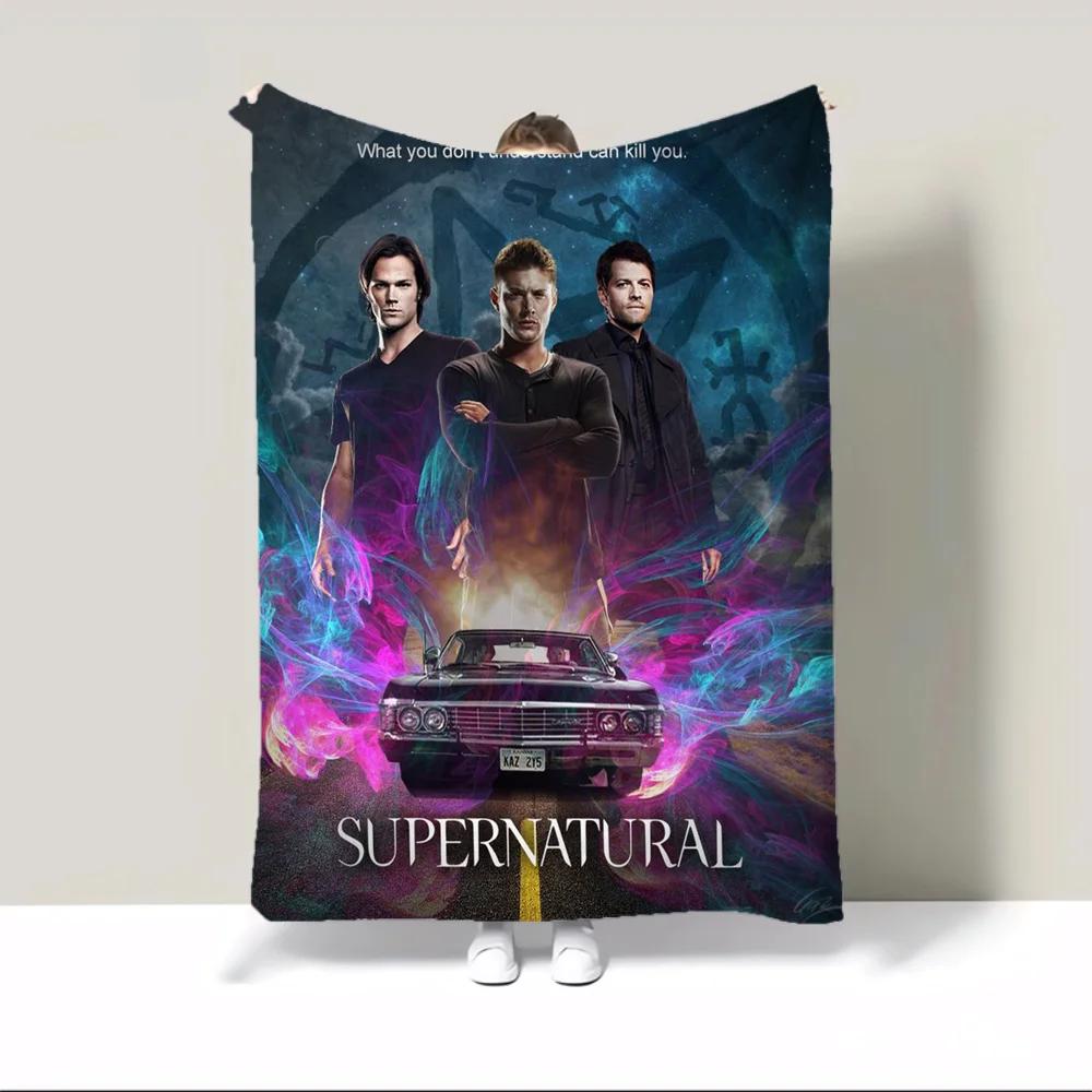 Supernatural Join the Hunt Camping Blanket King Size Fluffy Plaid Fluffy Soft Blankets & Throws Warm Winter Blankets for Sofa