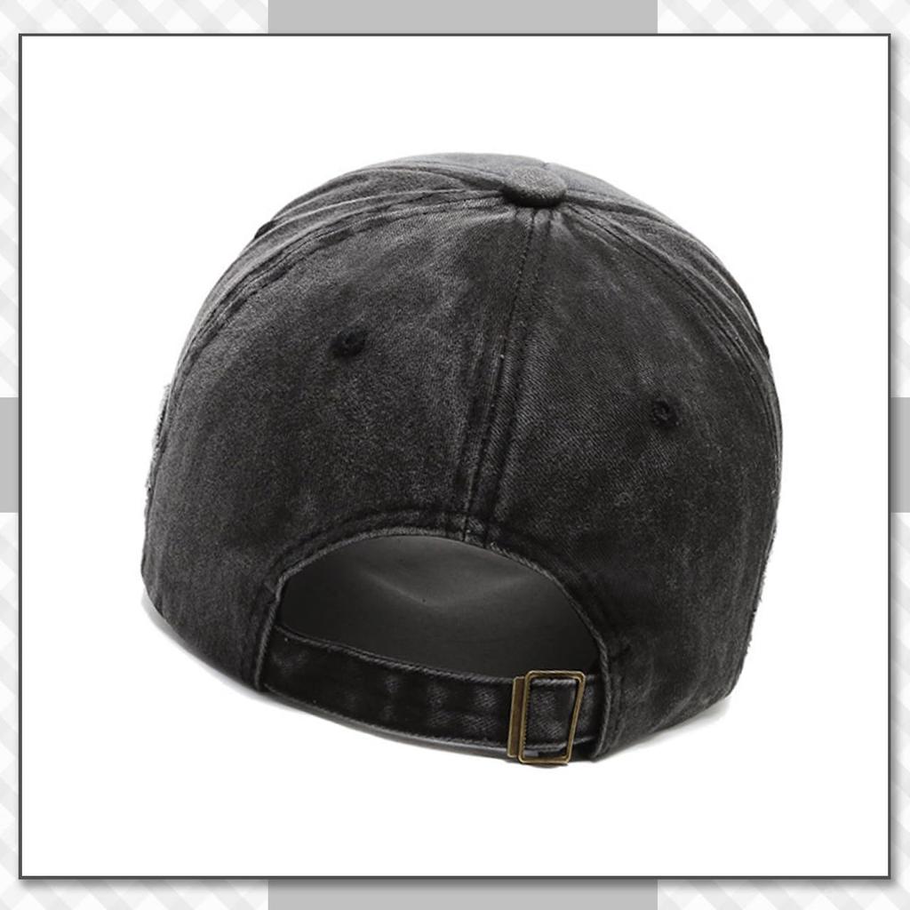 Chrome Crane CB207 Denim with Distressed for Men and Women (Red) Hat/Cap Finish, Adjustable, Stylish, Casual, Spring/Summer,