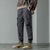 Overalls men's clothing autumn and winter new Korean version of trendy brand multi-pocket leggings large size loose ruffian handsome casual pants
