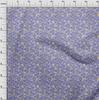 oneOone Cotton Poplin Medium Blue Fabric Abstract Floral Sewing Craft Projects Fabric Prints By Yard 42 Inch