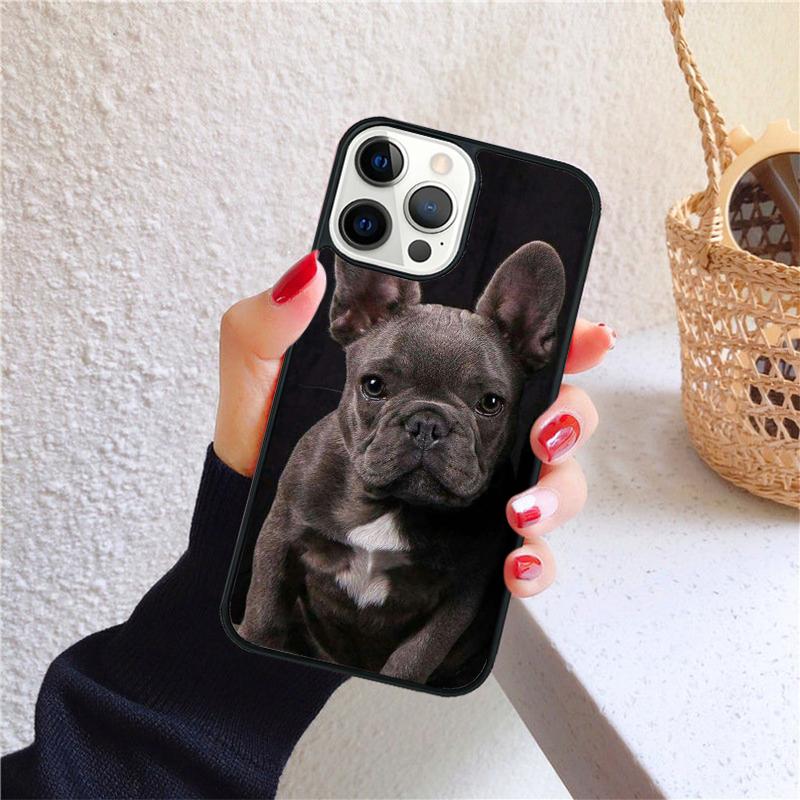 Lustige französische Bulldogge Handyhülle für iPhone 17 Air 16 Coque 15 14 12 13 PLUS 11 PRO MAX Rückseite Fundas Hülle