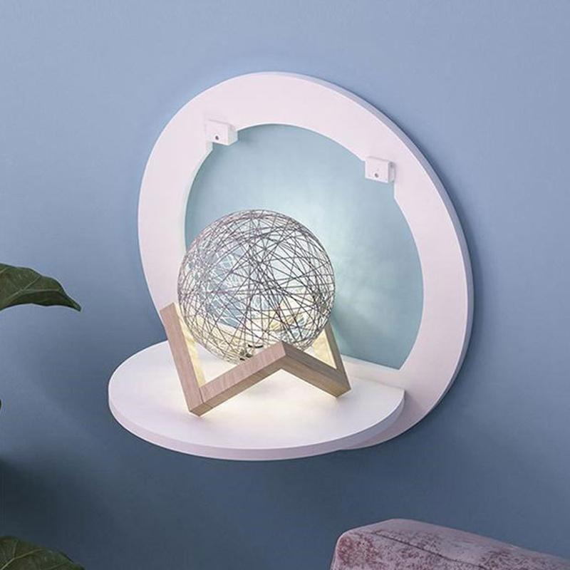 1pc Multifunction Punch-free Home Wall Mounted Shelf,Plants&Photos Hanging Storage Rack for Home Display,  Bedside&Bathroom Hanging Storage Shelf.