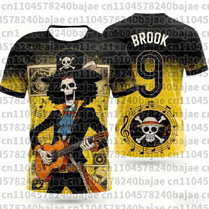 2026 One Piece Graphic T-shirt Japanese anime football jerseys Sports Dry Quickly Men's T-Shirt Children's Clothing Tee Woman