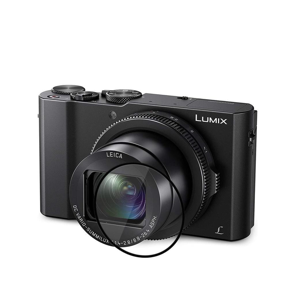 kinokoo UV Filter for Panasonic Digital 9H High Tempered Set of 2 DMC-LX10 Camera, Hardness, Transmittance, Fingerprint-Resistant, Bubble-Free, Glass,