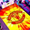 Manchester United F.C Print Rug, Washable Floor Carpet, For Entryway Dorm Laundry Room Office Study, Home Decor Birthday Christmas Gift