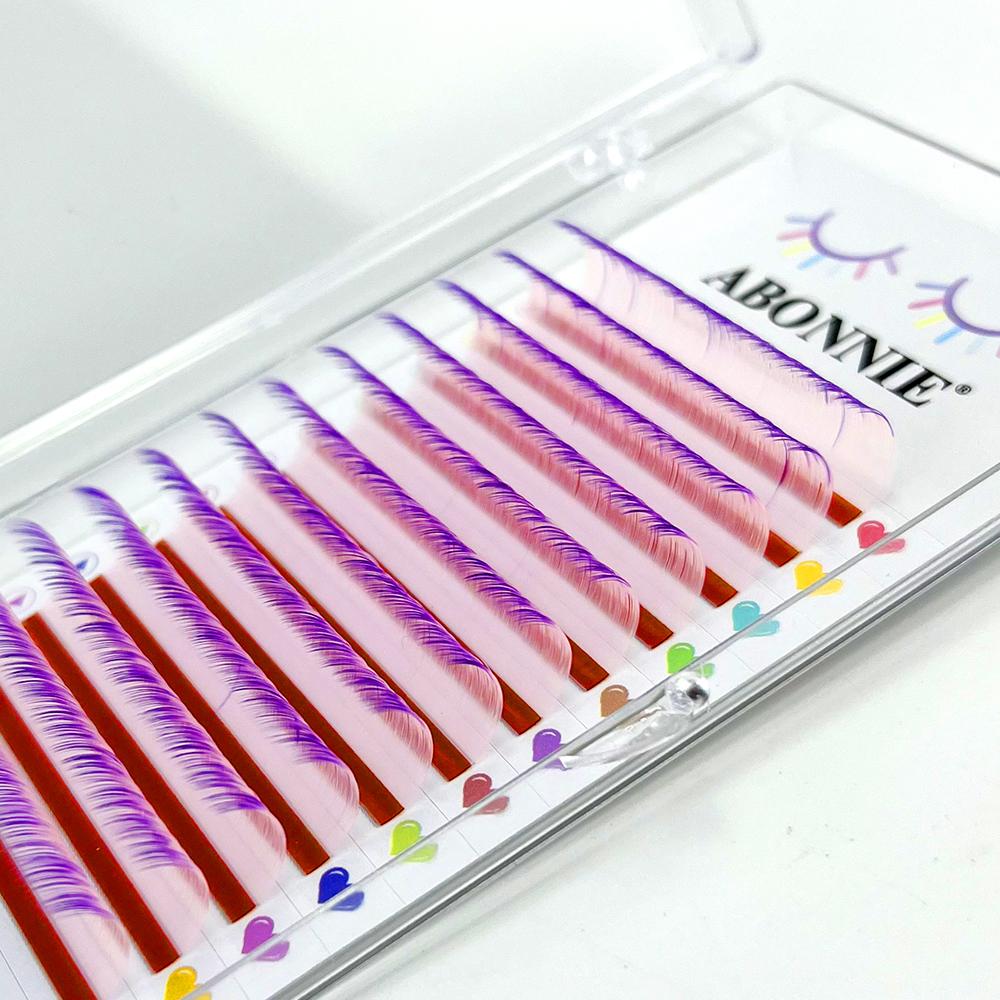 

Омбре Цветные Наращивание Ресниц Пушистые Индивидуальные Наращивание Ресниц Хэллоуина Рождественский Макияж C&0.07mm&Mix8-15