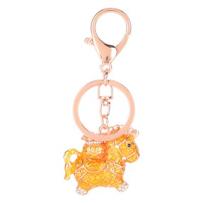 Animal Keychain Zinc Alloy Key Ring Pendant for Handbag Wallet Purse Decoration Chinese Style