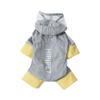 Dog raincoat simple contrasting color small dog Bichon teddy summer out waterproof and rainproof outdoor pet dog clothes
