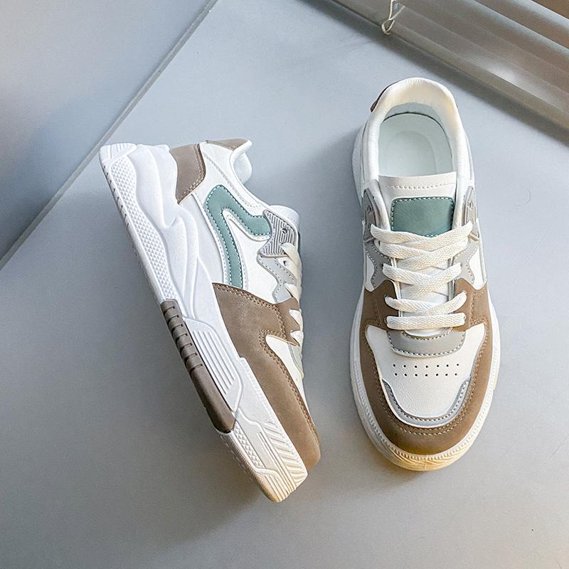 Dámské Boty INS Zvyšující Deskové Boty s tlustou podrážkou Korejské Boty Studentské Tide Boty Four Seasons 35-40