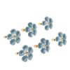 6 Stück Blumen-Serviettenringe Serviettenhalter-Set Florale Servietten-Schnallen Tischdekoration für Hochzeitsbankett Geburtstagsessen