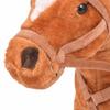 Jouet en peluche - VIDAXL - Cheval Marron - 64 cm - Fonction sonore - Pour enfants à partir de 3 ans
