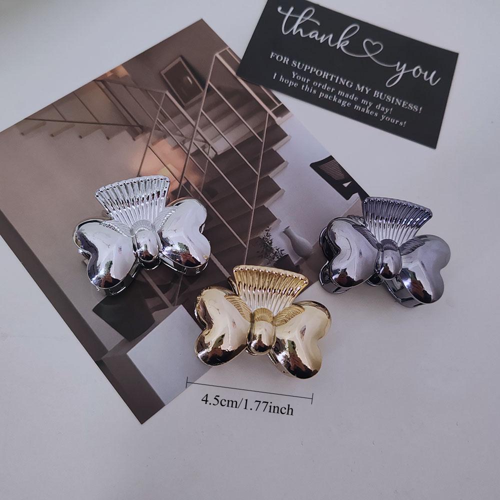 

3pc European and American Small Vintage Silver Hair Claw Clips for Women Girls Retro Hairpin Korean Hair Accessories Headwear