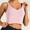 Women Sleeveless Crop Top Slim Fit Tank Top Stretchy Solid Color Basic U Neck Short Vest Shirt for Casual Wear