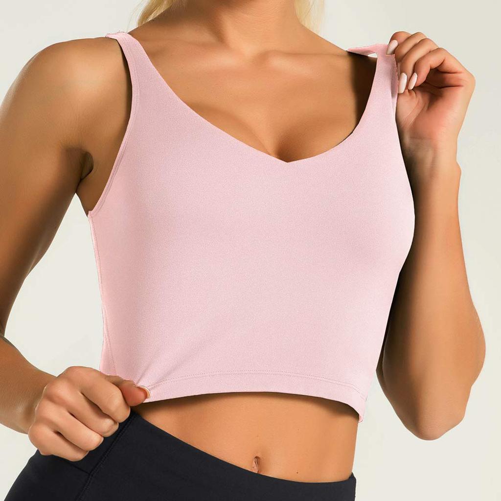Women Sleeveless Crop Top Slim Fit Tank Top Stretchy Solid Color Basic U Neck Short Vest Shirt for Casual Wear