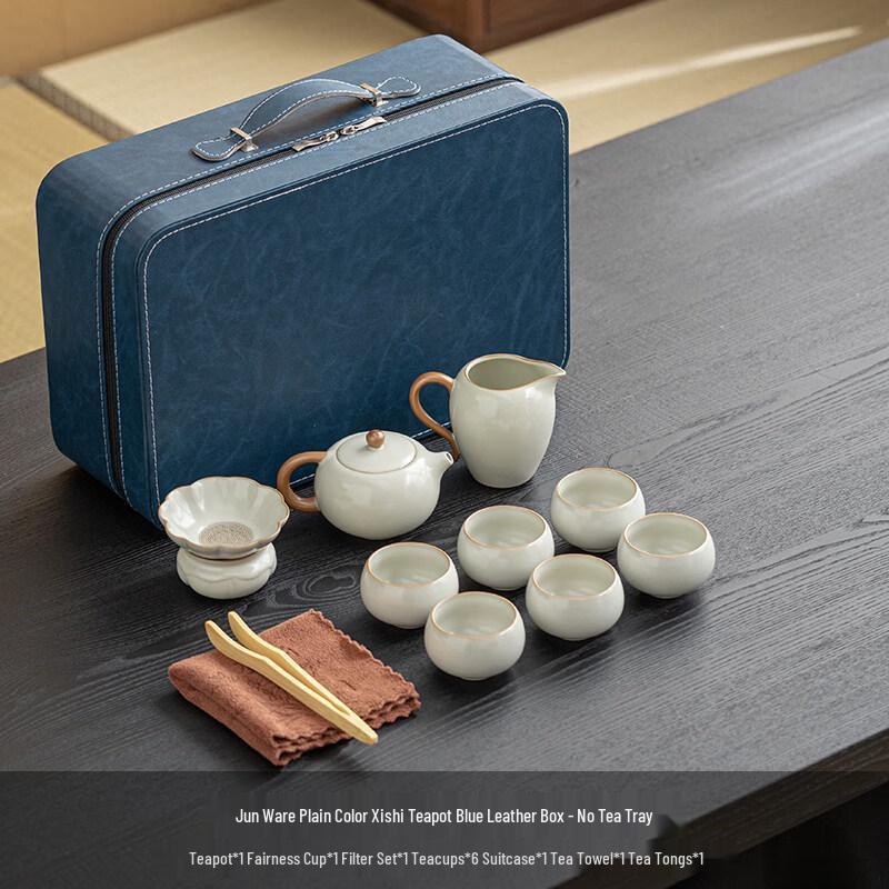 Ru Kiln Ceramic Kung Fu Tea Set with Xishi Teapot