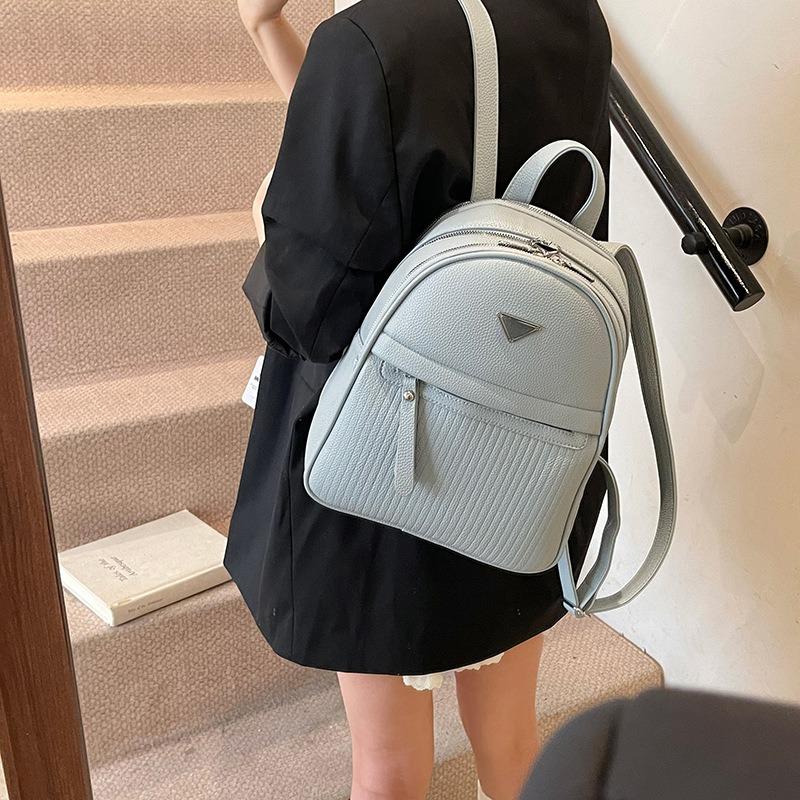 Premium Sense Simple Backpack Bag Women's New Niche Versatile Student Bag Commuter Casual Backpack