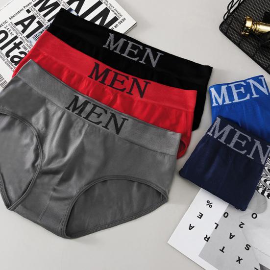 Cheap Men Briefs Alphabet Waistband for Living Room Good Breathability ...