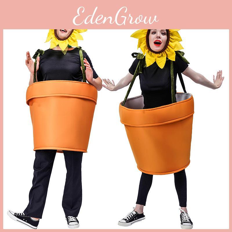 Sunflower Pot Plant Cosplay Costume For Stage Performance
