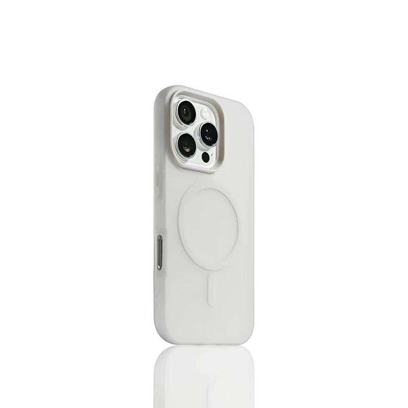 Magnetic Jelly Case: 2-in-1 Skin-Feel Protective Cover for Apple iPhone 14, 15, and 16, with Anti-Drop Design