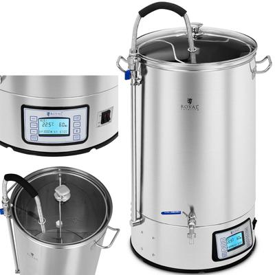 Lécsapoló üst sörgyártáshoz, rozsdamentes acél, 2500W, LCD, 60L
